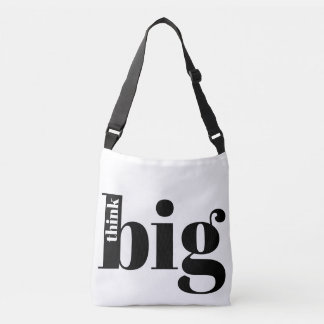 Sac Ajustable Pensez Gros ! Citation amusante - Typographie auda