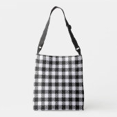 Sac Ajustable Pepita Carré motif noir & blanc + vos idées (Dos)