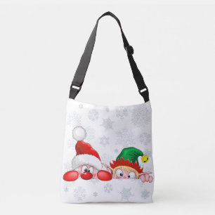 Sac Ajustable Père Noël et Elf Cute et drôle Caractères Pékin