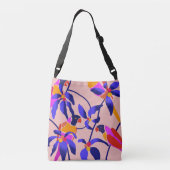 Sac Ajustable Perroquets Vintages roses : Illustration Exotique  (Dos)