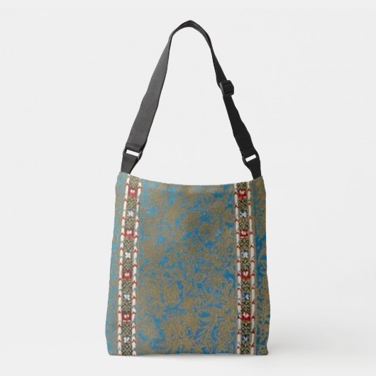 Sac Ajustable Perse Oriental Rug Luxury Green & Gold Runner (Devant)