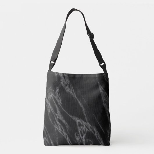 Sac Ajustable Personalized with Name Initial Chic Marble Black (Dos)
