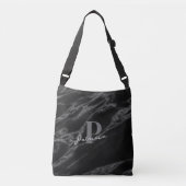 Sac Ajustable Personalized with Name Initial Chic Marble Black (Devant)