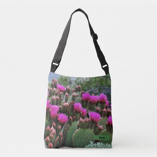 Sac Ajustable Personnaliser Nom Cactus Flower Prickly Pear (Devant)