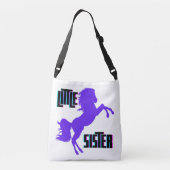 Sac Ajustable Petite soeur Pony pourpre (Dos)