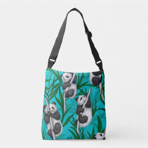 Sac Ajustable Petits panda turquoise