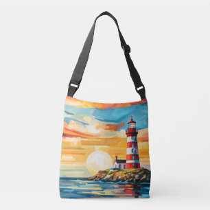 Sac Ajustable Phare Concept Abstrait Paysage coloré Mer