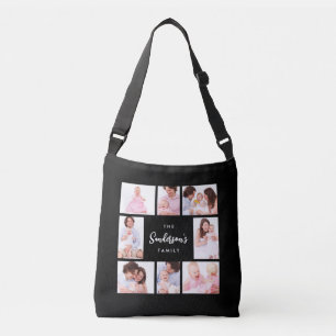 Sac Ajustable Photo de famille en 8 parties dans un cadre noir