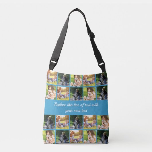 Sac Ajustable photocollage et texte (Devant)