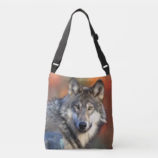 Sac Ajustable Photographie de loup (Devant)