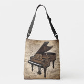 Sac Ajustable Piano steampunk sur parchemin manuscrit (Dos)