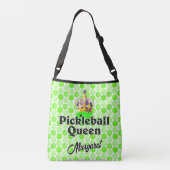 Sac Ajustable Pickleball Queen - Green Pickleball Portant Couron (Dos)