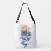 Sac Ajustable Pics Sunlit et rivière Flower (Dos)