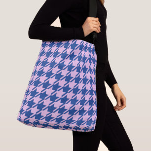 Sac Ajustable Pied de fond rose+Motif bleu
