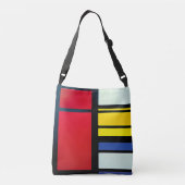Sac Ajustable Piet Mondrian Inspiré Abstrait Cross-Body Fourre-t (Dos)