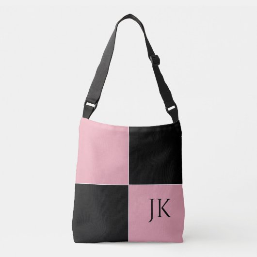 Sac Ajustable Pink and Black Checkered  (Devant)