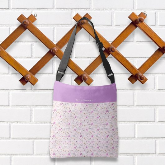 Sac Ajustable Pink and Yellow Watercolor Flowers