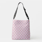 Sac Ajustable Pink + Grey Check À damiers Checkerboard Motif (Dos)