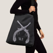Sac Ajustable Pistolets croisés Monogramme Noir (De près)