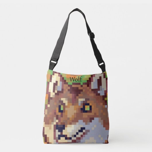 Sac Ajustable Pixelart de Wolf (Devant)