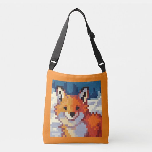 Sac Ajustable Pixelart, renard (Devant)