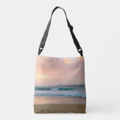 Sac Ajustable Plage de coucher de soleil et océan (Dos)
