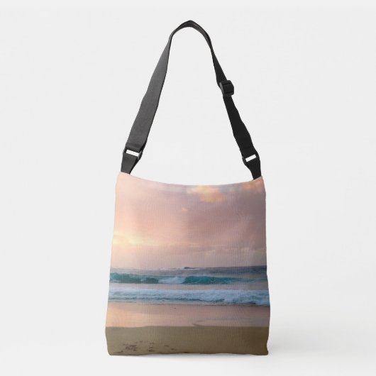 Sac Ajustable Plage de coucher de soleil et océan (Devant)