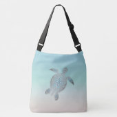 Sac Ajustable Plage de tortue de mer en argent Style côte turquo (Devant)