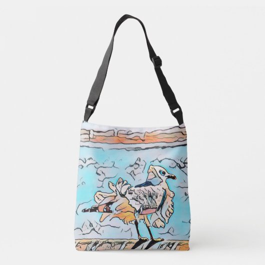 Sac Ajustable Plage Seagull mignon dessin (Dos)