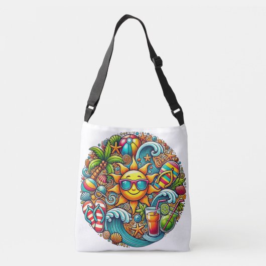 Sac Ajustable Plage tropicale Sunny Vibes (Dos)