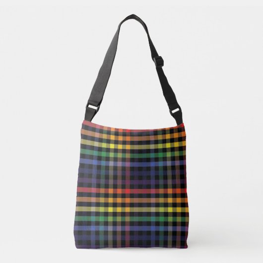Sac Ajustable Plaid arc-en-ciel (Devant)