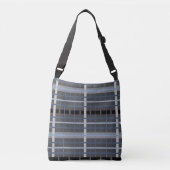 Sac Ajustable Plaid bleu et gris (Devant)