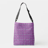 Sac Ajustable Plaid pourpre scintillant de conscience (Dos)