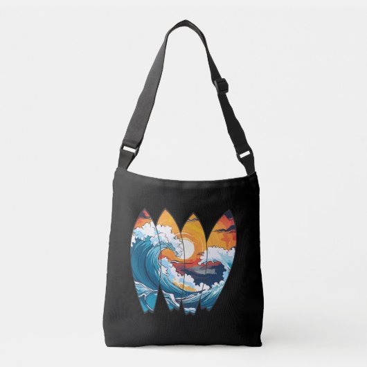 Sac Ajustable Planches de surf vagues de surf (Devant)