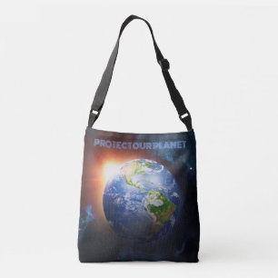 Sac Ajustable Planète de texte personnalisé Terre