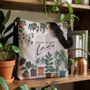 Sac Ajustable Plante de maison Dame folle de plantes aquarelle m