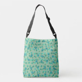 Sac Ajustable pluie de printemps, forêt aqua et points verts de (Dos)