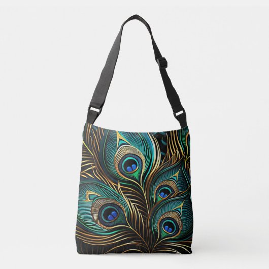 Sac Ajustable Plumes de paon (Devant)