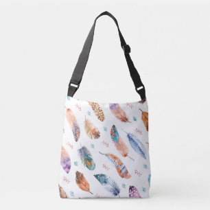 Sac Ajustable Plumes dessinées à la main : Motif Arrière - plan 