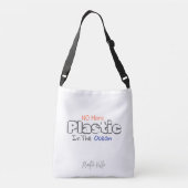 Sac Ajustable Plus de plastique dans l'océan. Tueries en plastiq (Dos)