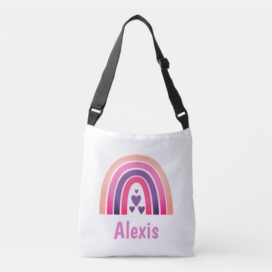 Sac Ajustable Plutôt rose arc-en-ciel personnalisé (Devant)