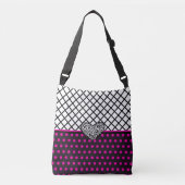 Sac Ajustable Point Polka rose (Devant)