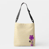 Sac Ajustable Points de polka et orchidées (Dos)