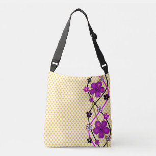 Sac Ajustable Points de polka et orchidées