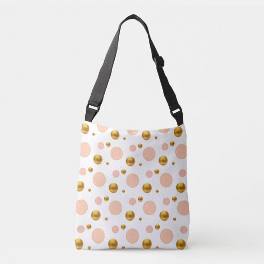 Sac Ajustable Points dorés roses (Devant)