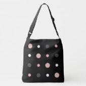 Sac Ajustable Points roses, gris et noirs (Dos)