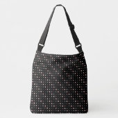 Sac Ajustable Points roses, gris et noirs (Devant)