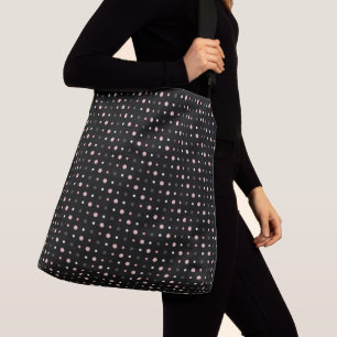Sac Ajustable Points roses, gris et noirs