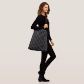 Sac Ajustable Points roses, gris et noirs (Sur le modèle)