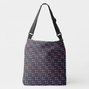 Sac Ajustable Points rouges, bleus et beige